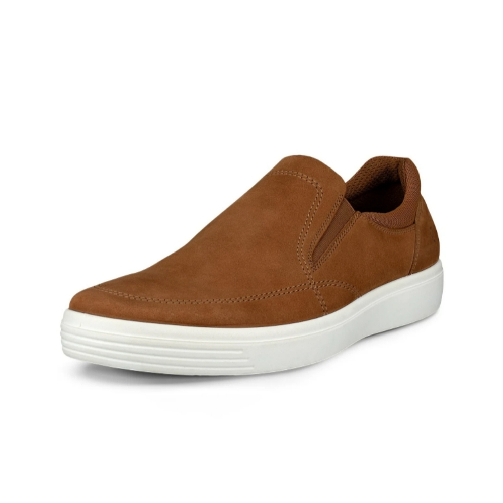EUC Ecco Men's Brown Classic Retro Slip-On Shoes Comfort Sneaker 44 US 10/10.5